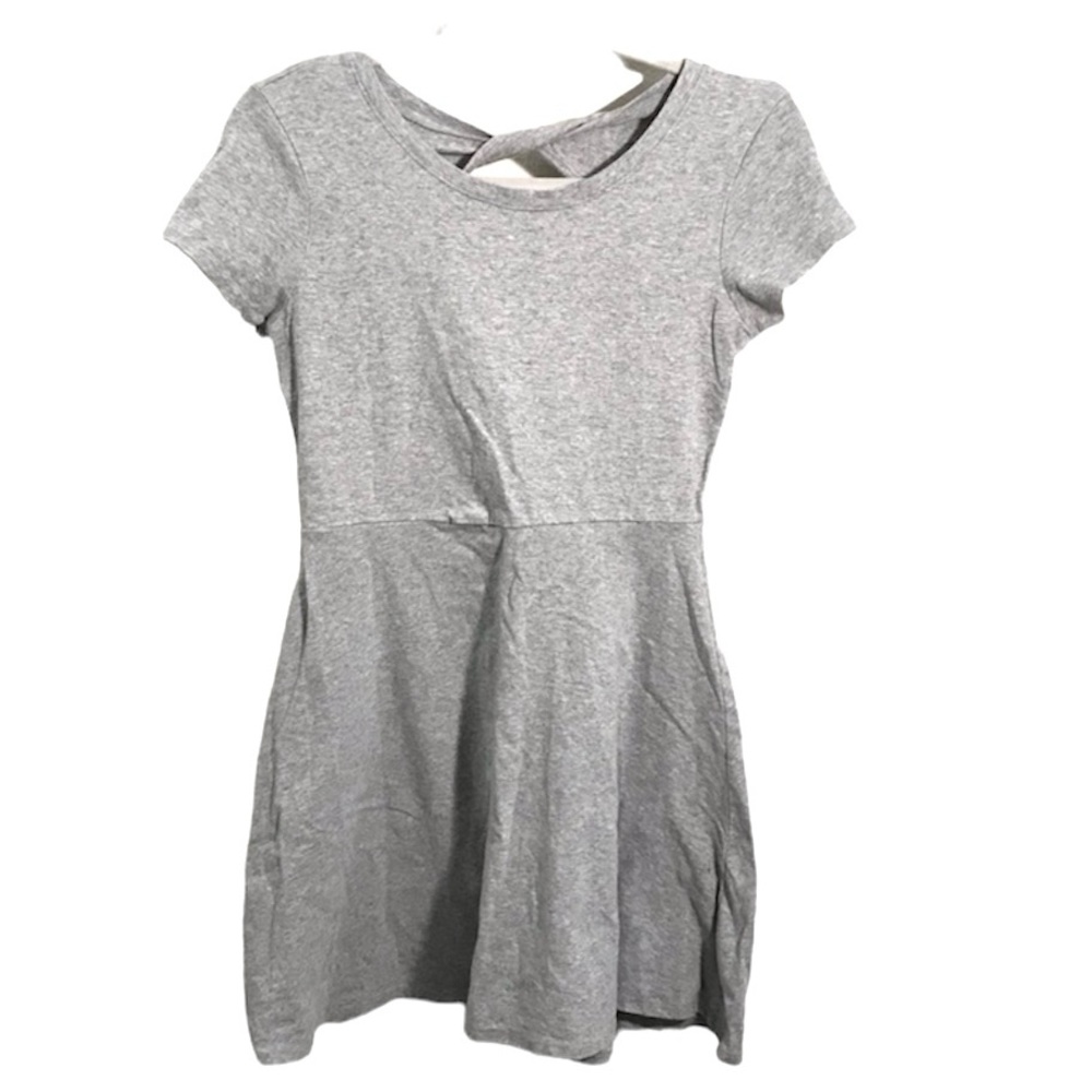 Delia’s |  Cut out back grey short sleeve skater mini dress sz medium